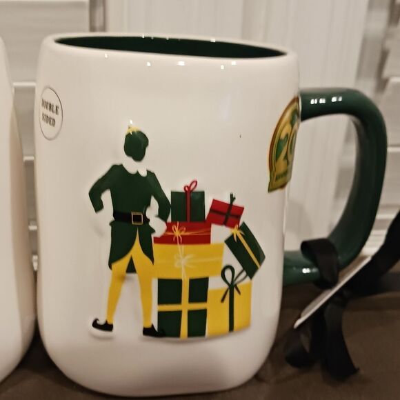 2 RAE DUNN I'M A COTTON HEADED NINNY MUGGINS Double Sided ELF Mug - Picture 5 of 5